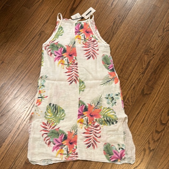 Floral Print Midi Dress in Cream - Picture 5 of 5